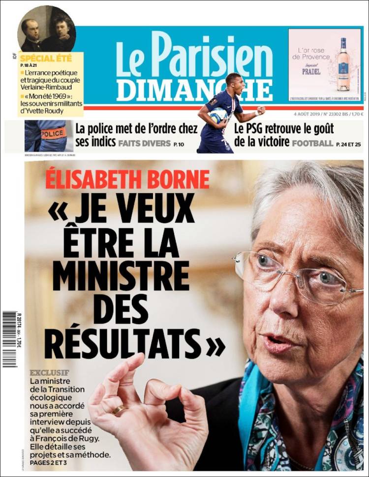 Portada de Le Parisien (Francia)