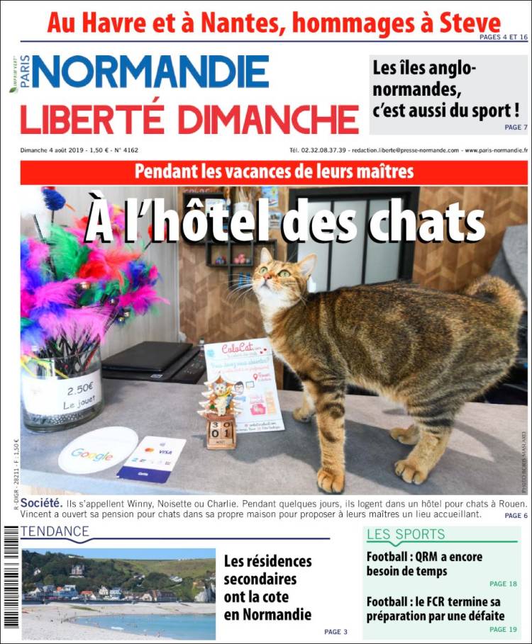 Portada de Paris Normandie (Francia)