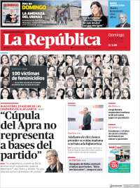 Portada de La Republica (Peru)