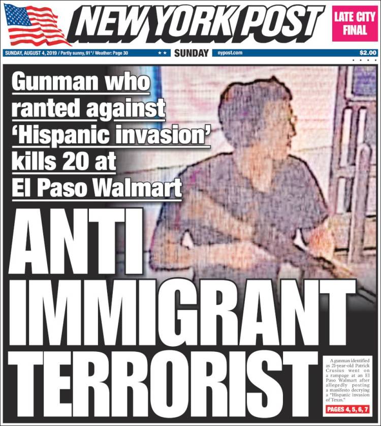 Portada de New York Post (USA)