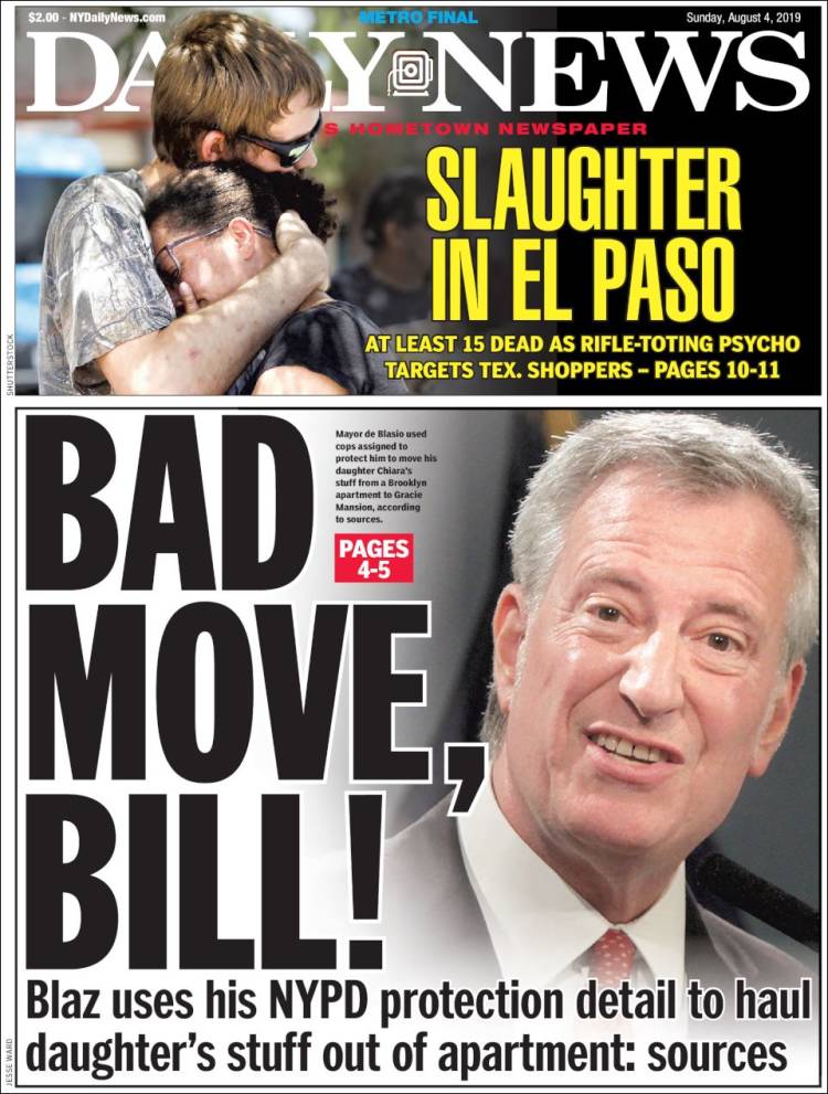 Portada de Daily News - New York (USA)