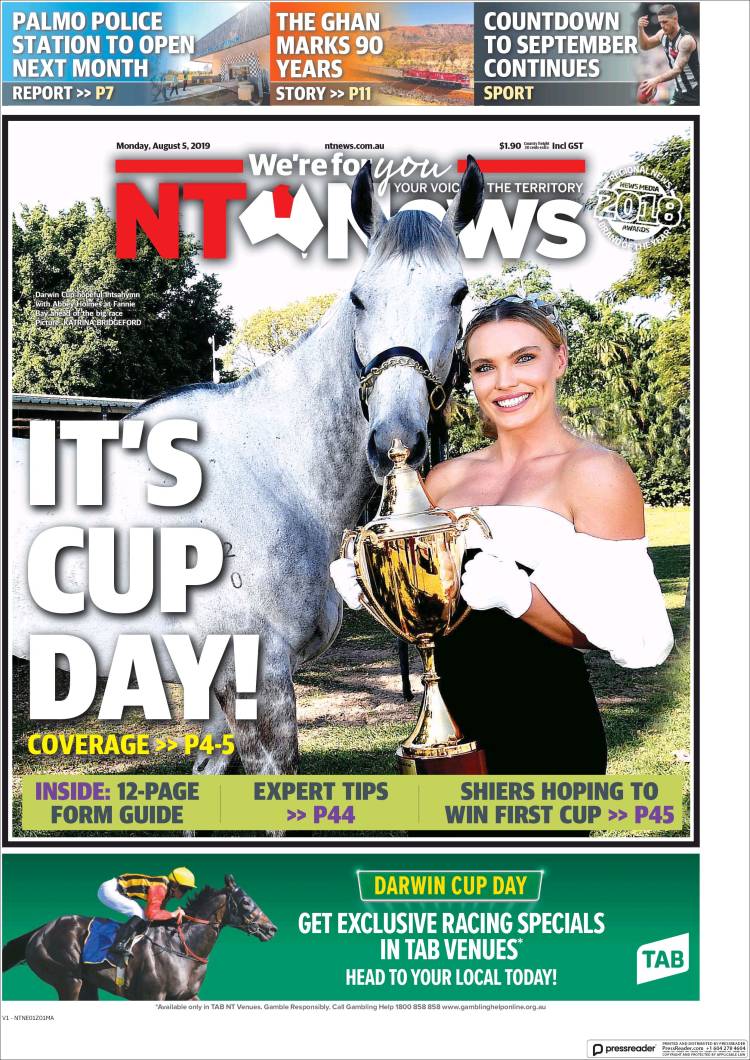 Portada de Northern Territory News (Australia)