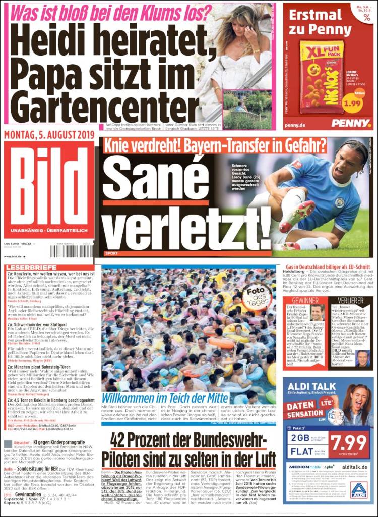 Portada de Bild (Alemania)