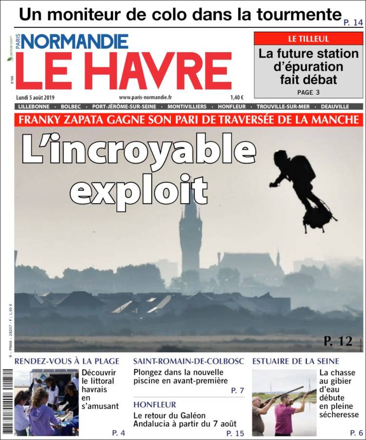 Portada de Le Havre Libre (Francia)