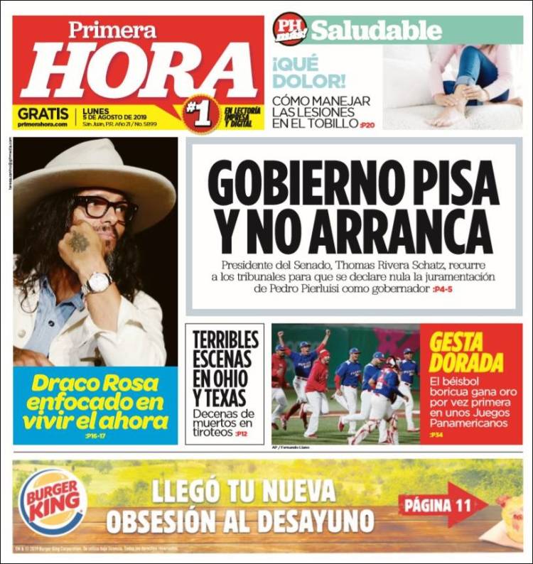 Portada de Primera Hora (Puerto Rico)