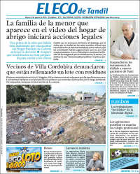 Portada de El Eco de Tandil (Argentina)