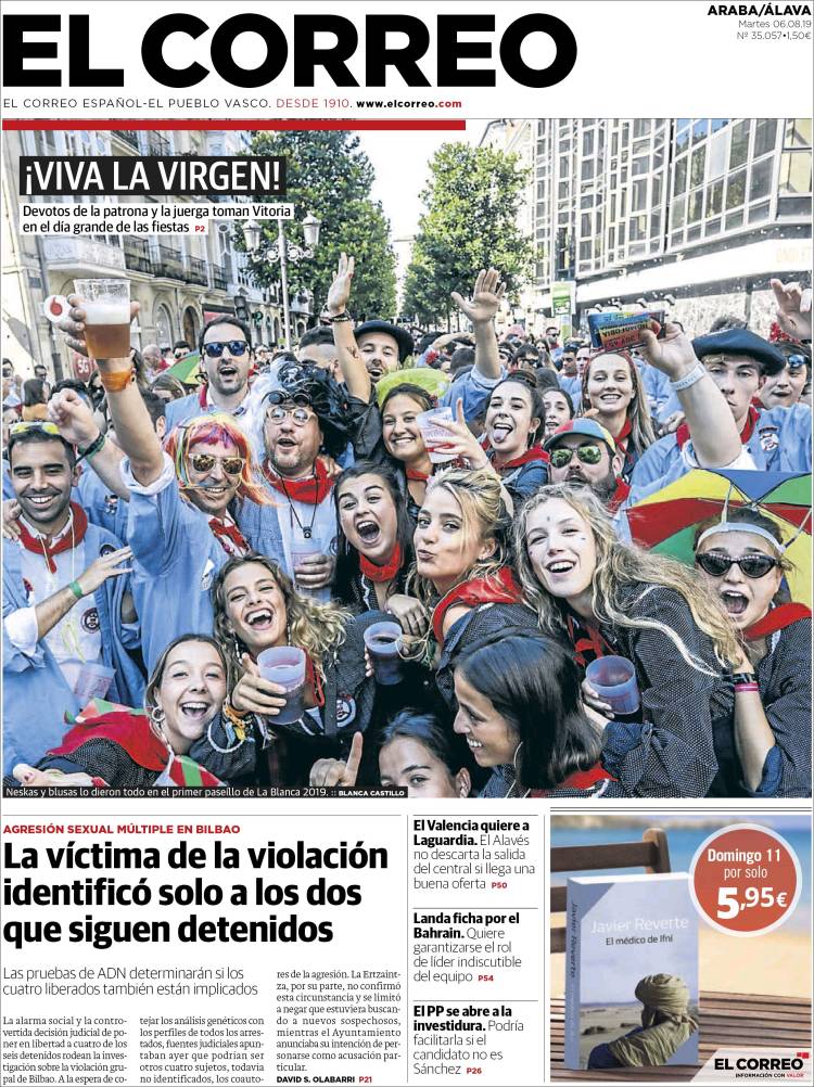 Portada de El Correo - Álava (Espa&ntilde;a)