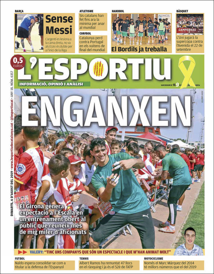 Portada de L'Esportiu : Girona (Espa&ntilde;a)