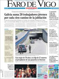 Portada de El Faro de Vigo - Ourense (Espa&ntilde;a)