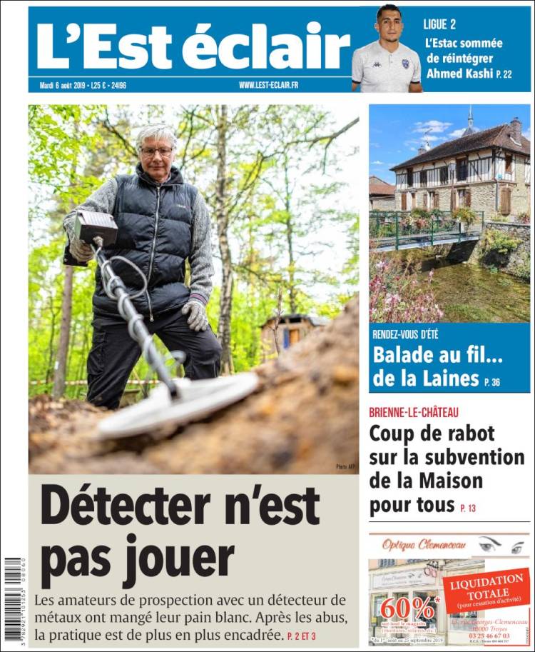 Portada de L'Est Eclair (France)