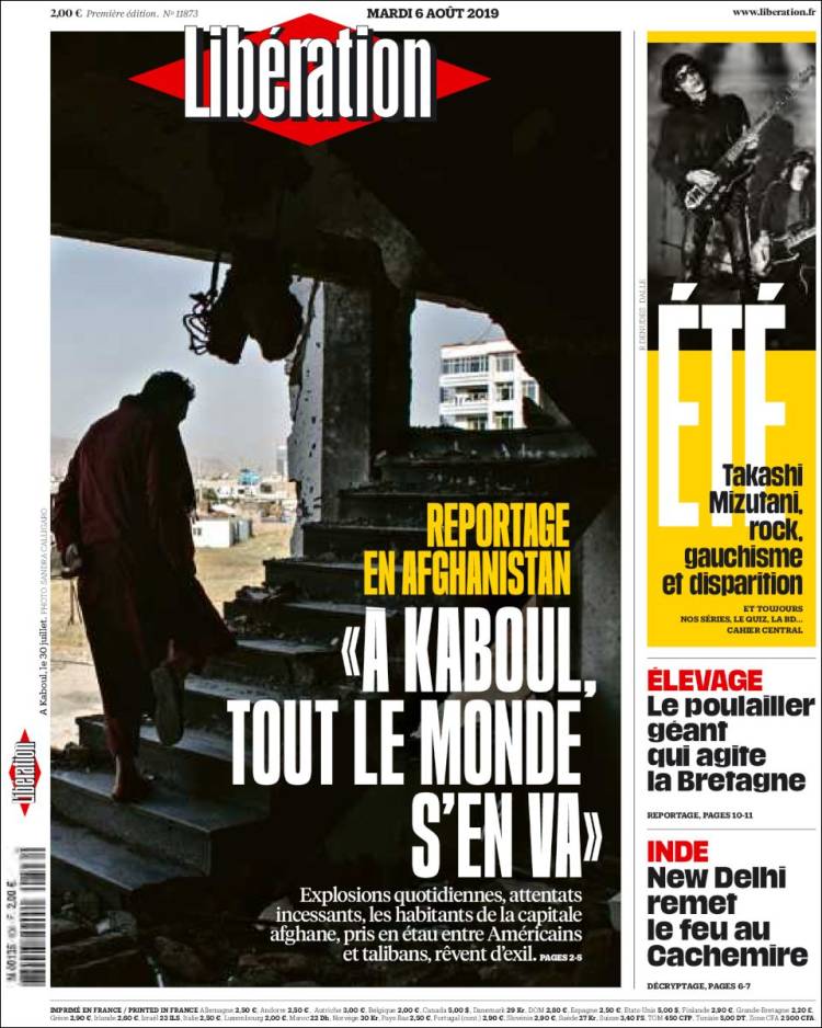 Portada de Libération (Francia)