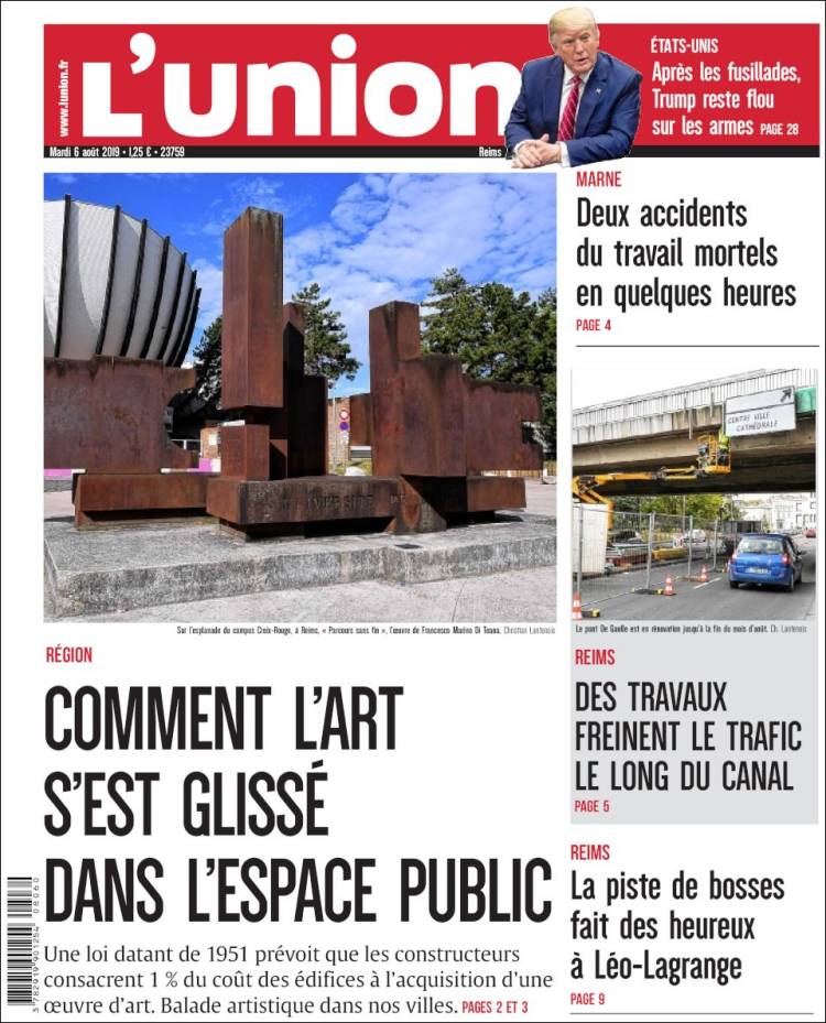 Portada de L'Union (Francia)