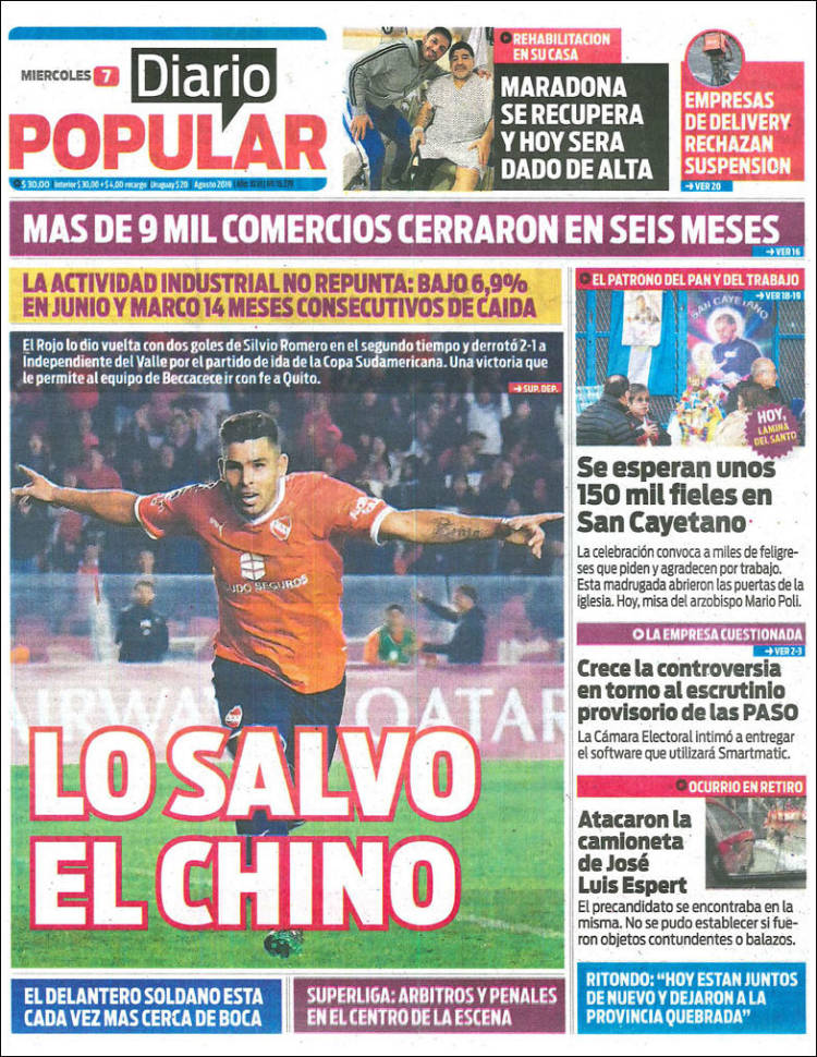 Portada de Diario Popular (Argentina)