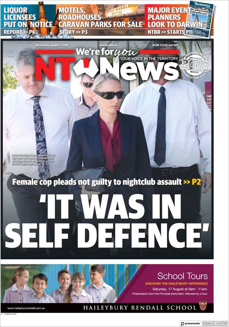Portada de Northern Territory News (Australia)