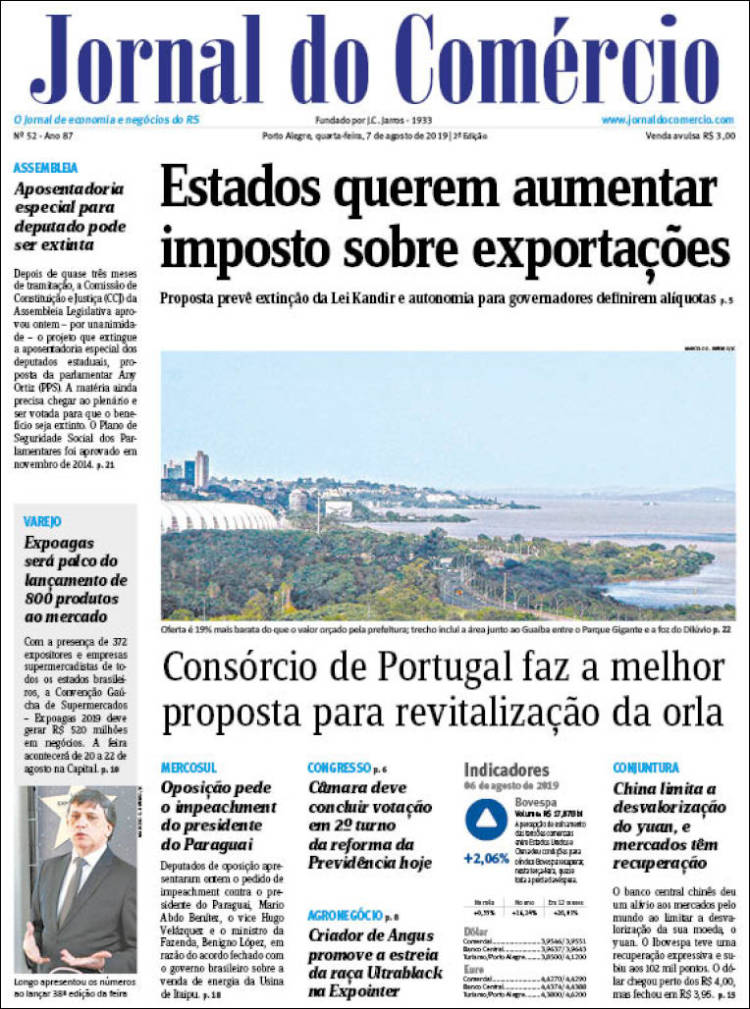 Portada de Jornal do Comércio (Brasil)