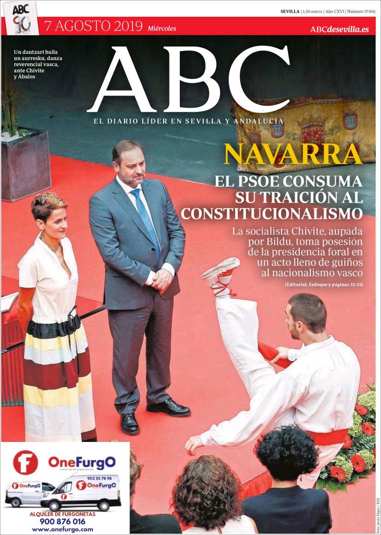 Portada de ABC - Sevilla (España)