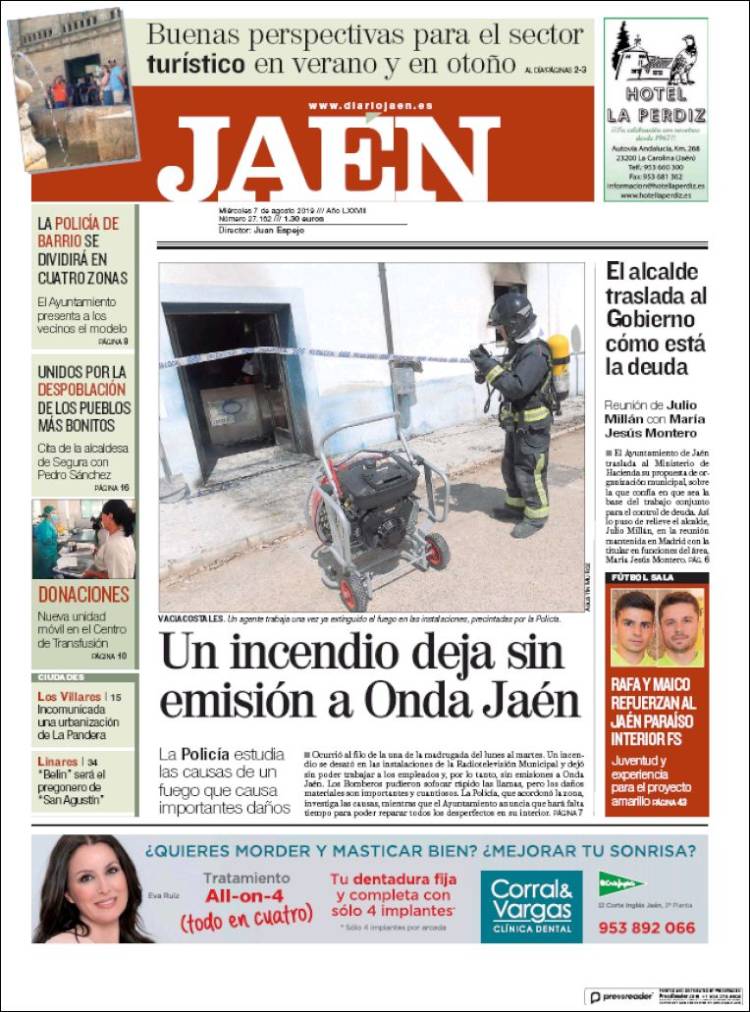 Portada de Diario Jaén (España)