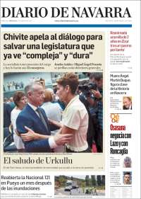 Portada de Diario de Navarra (España)