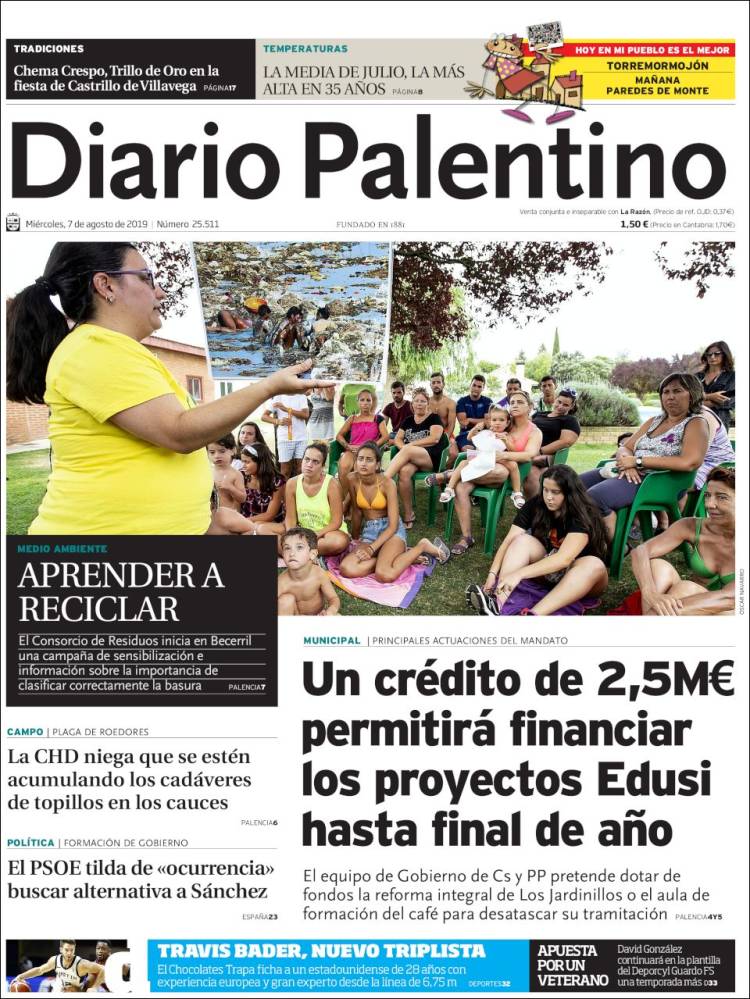 Portada de Diario Palentino (España)
