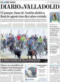 Portada de Diario de Valladolid (España)