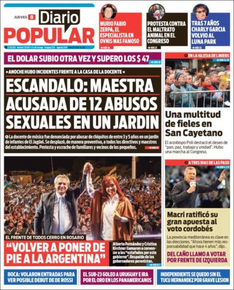 Portada de Diario Popular (Argentina)