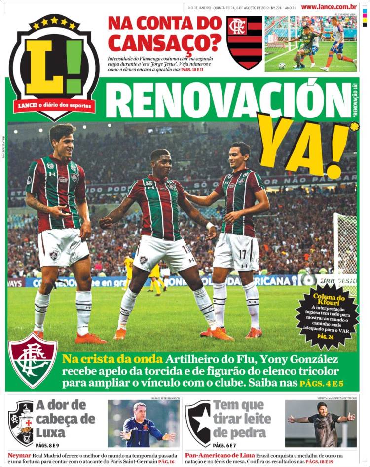 Portada de Lance! (Brasil)