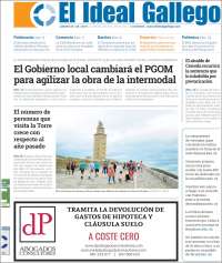 Portada de El Ideal Gallego (España)