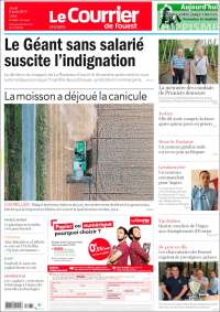 Portada de Le Courrier de l'Ouest (Francia)
