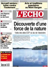 Portada de L'Echo de la Haute-Vienne (Francia)