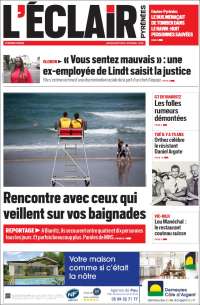 Portada de L'Eclair des Pyrénées (Francia)