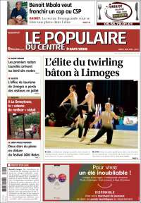 Portada de Le Populaire du Centre (Francia)