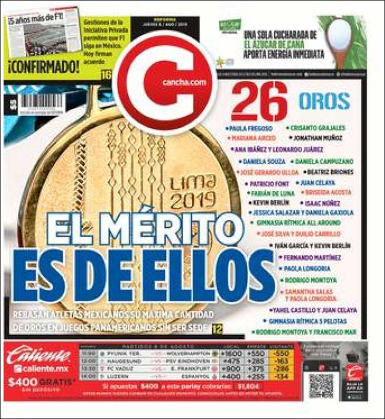 Portada de Cancha (M&eacute;xico)