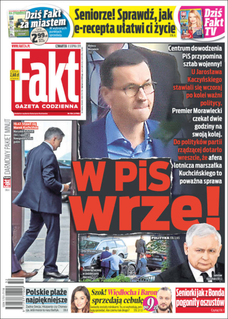 Portada de Fakt (Polonia)