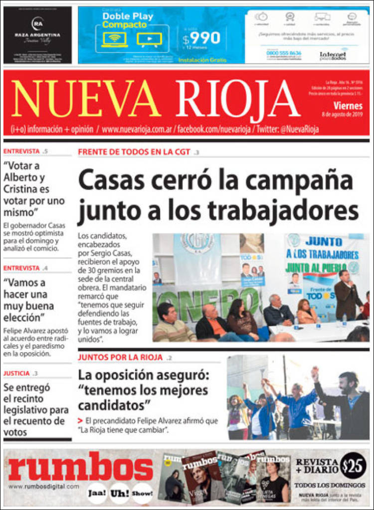 Portada de Nueva Rioja (Argentina)