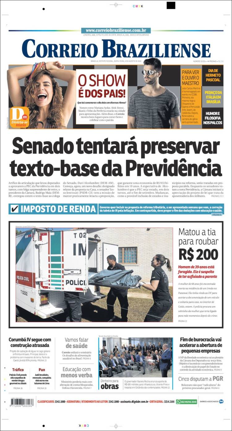 Portada de Correio Braziliense (Brasil)