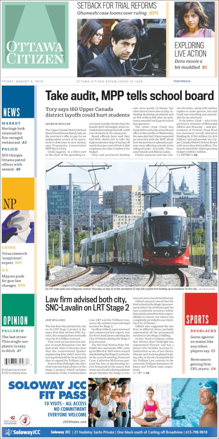 Portada de Ottawa Citizen (Canada)