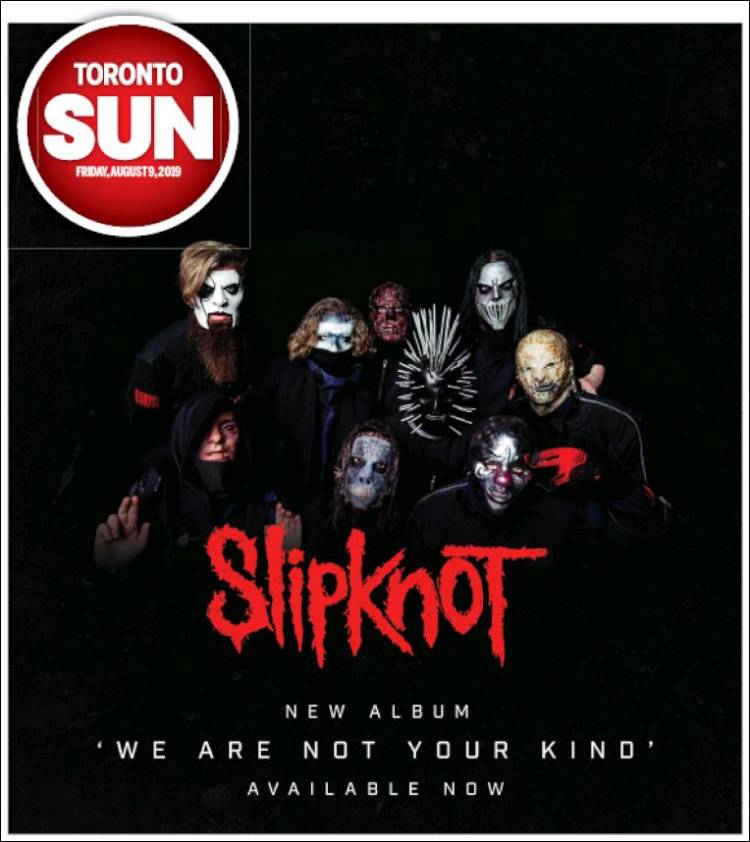 Portada de The Toronto Sun (Canada)