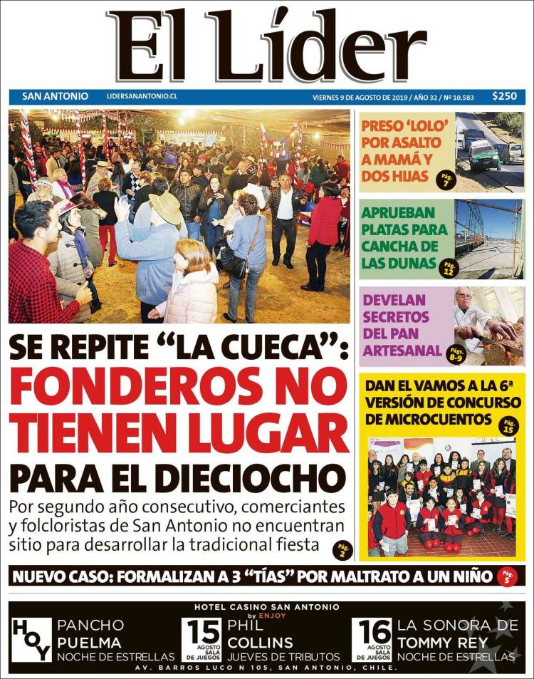 Portada de Lider de San Antonio (Chile)