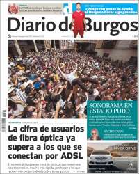 Portada de Diario de Burgos (España)