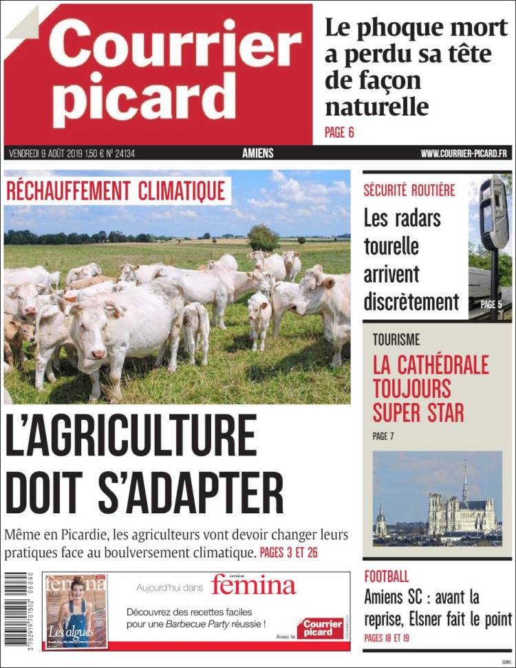 Portada de Courrier Picard (France)