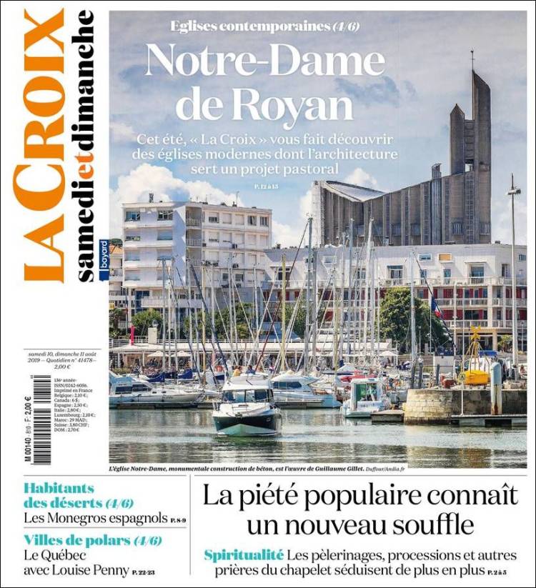 Portada de La Croix (Francia)