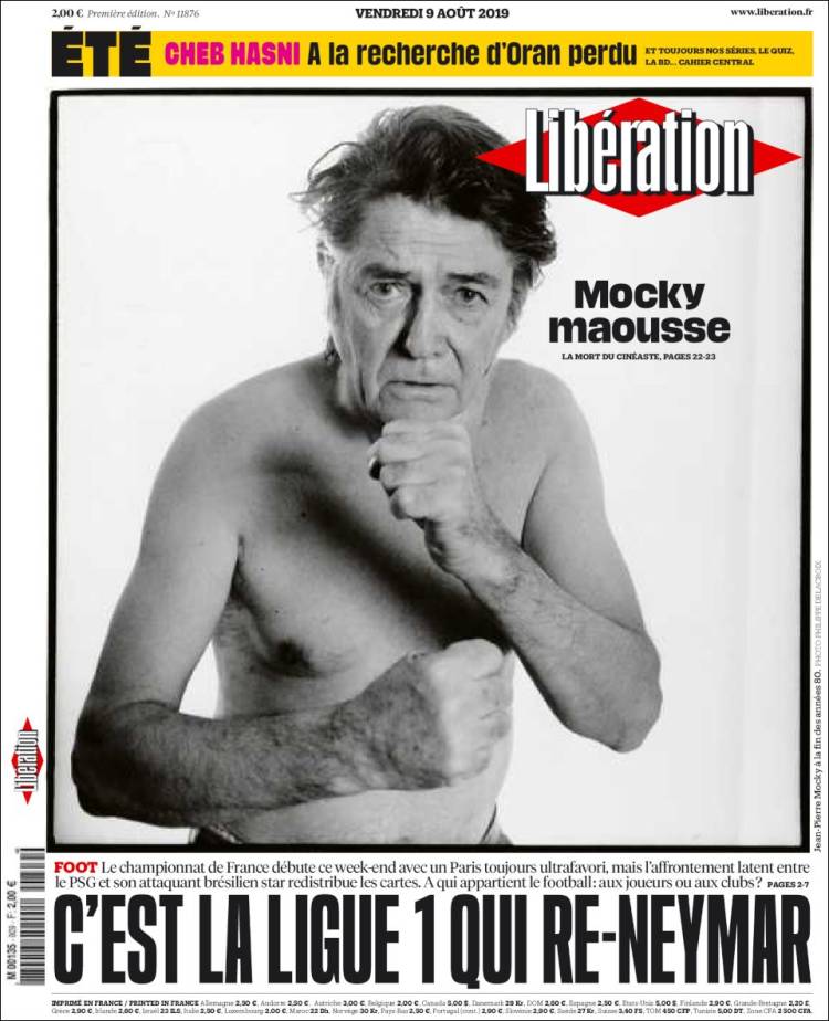 Portada de Libération (Francia)