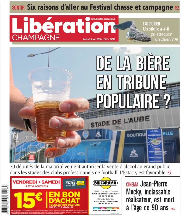 Portada de Libération Champagne (France)