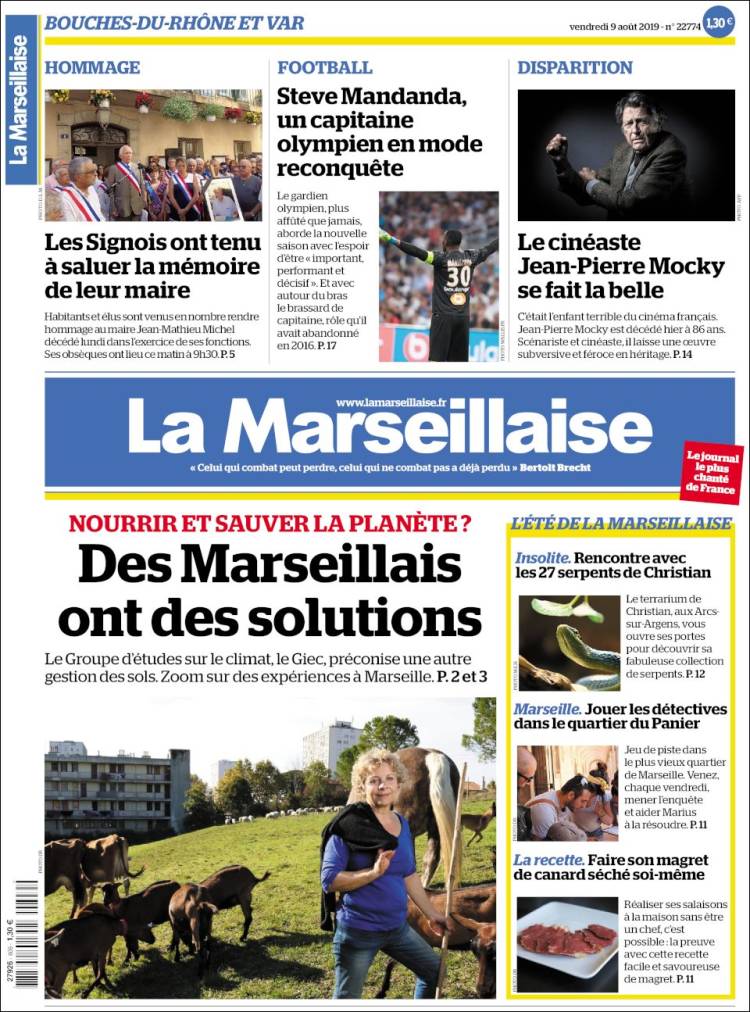 Portada de La Marseillaise (France)