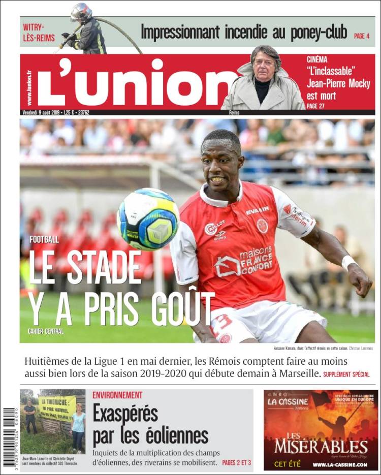 Portada de L'Union (Francia)