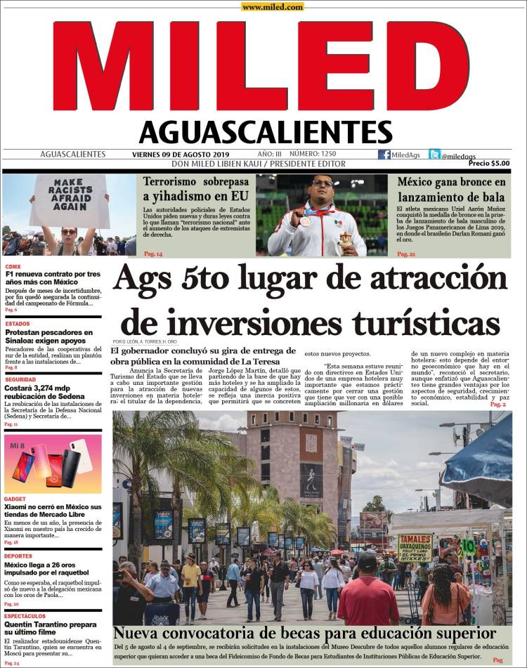 Portada de Miled - Aguascalientes (M&eacute;xico)