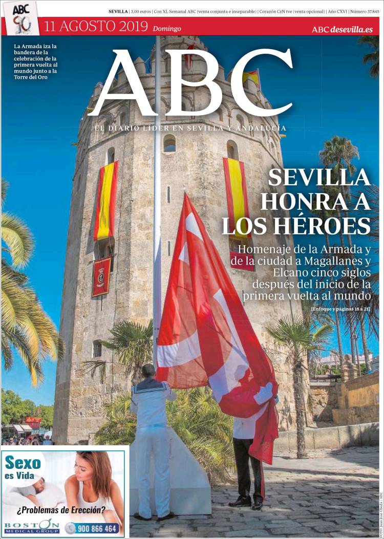 Portada de ABC - Sevilla (España)