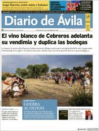 Portada de Diario de Ávila (España)