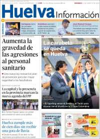 Portada de Huelva Información (España)