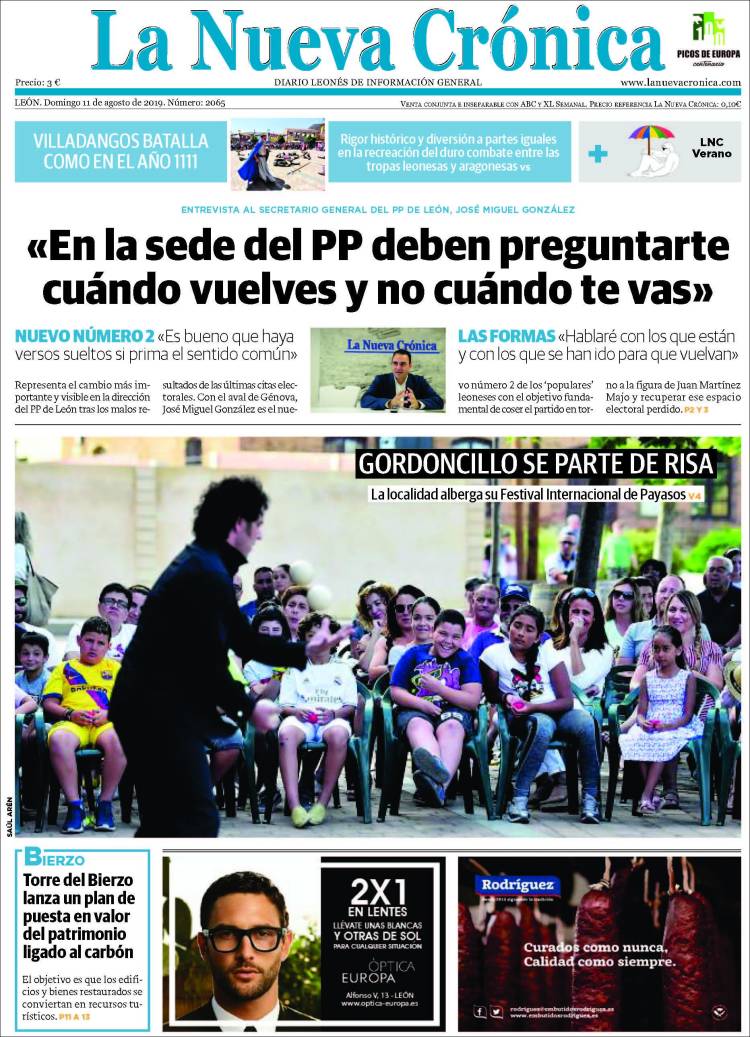 Portada de La Nueva Crónica (España)